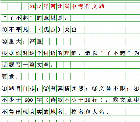 河北2022中考作文题来啦！你会怎么写？6316 作者:馒头蓉蓉 帖子ID:93250 河北,中考,中考作文,作文,来啦