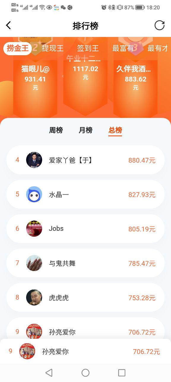 【晚8点红包】@圈友们，玩极速版到现在你们提现了多少钱？看看谁的最多562 作者:孙亮爱你 帖子ID:103459 